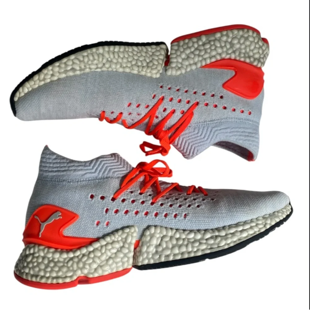 Puma Orbiter Glacial Sneakers Men’s 8.5 High Risk Red/Grey evoKNIT 105732-01